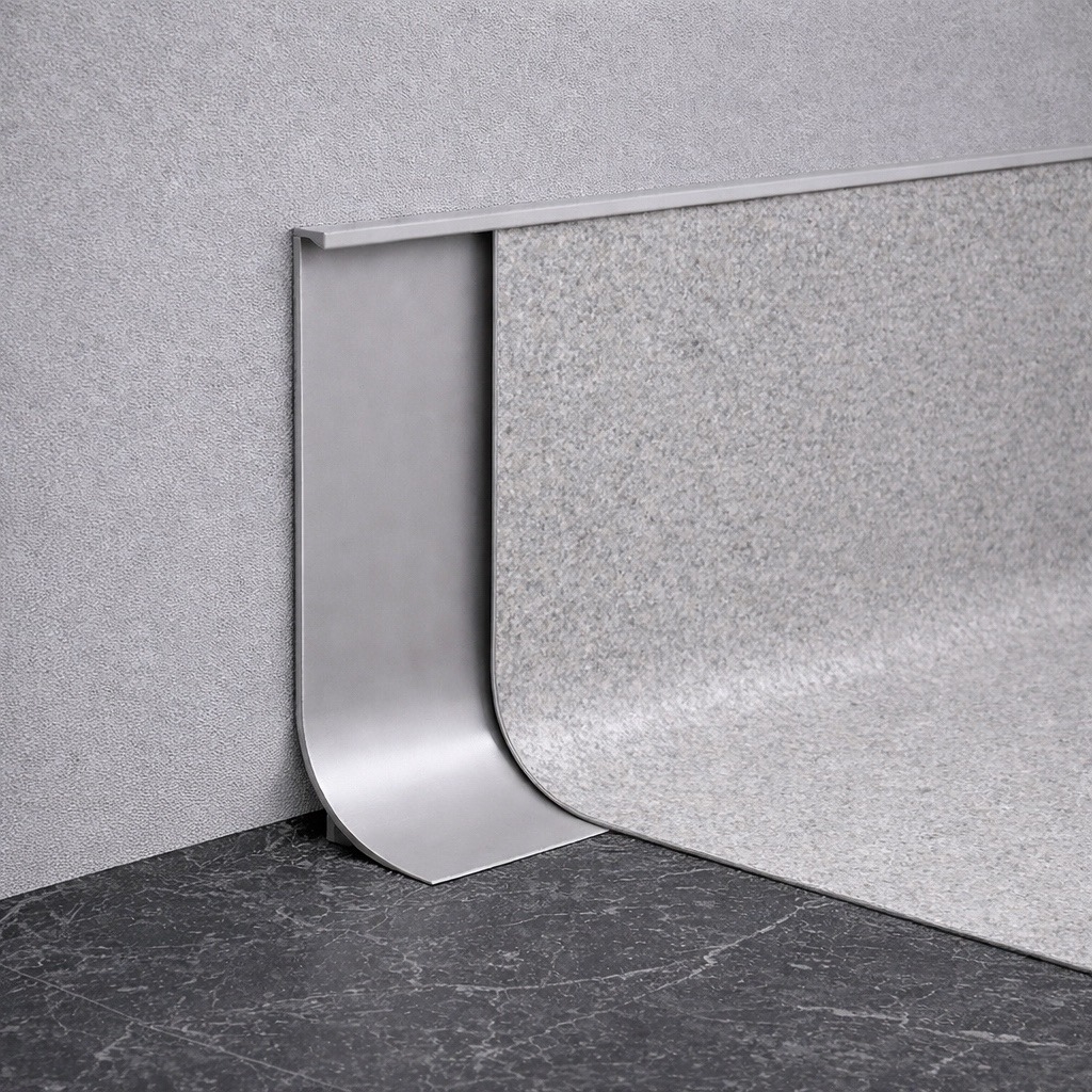 Коннелюрный алюминиевый плинтус Fezard ALP-K100