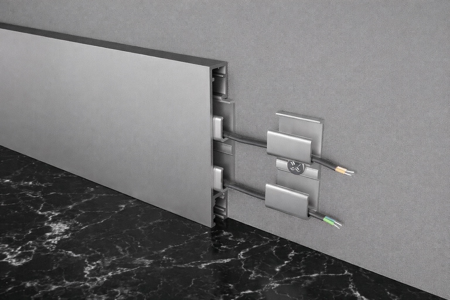 Алюминиевый плинтус Fezard ALP-C60 