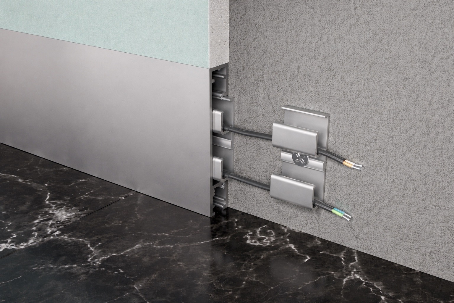 Алюминиевый плинтус Fezard ALP-C60 