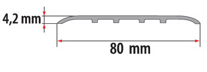 Алюминиевый наличник для пола Fezard AL-С80