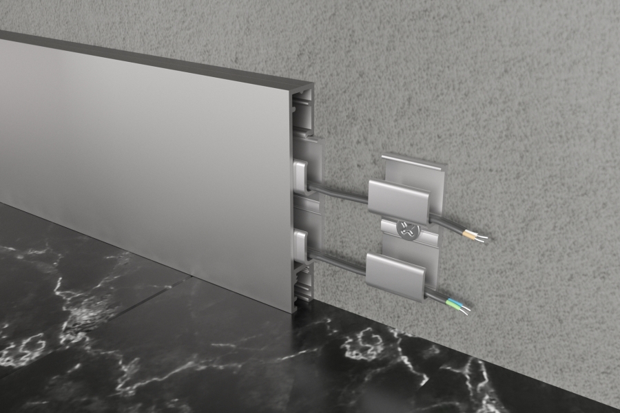 Алюминиевый плинтус Fezard ALP-C60 