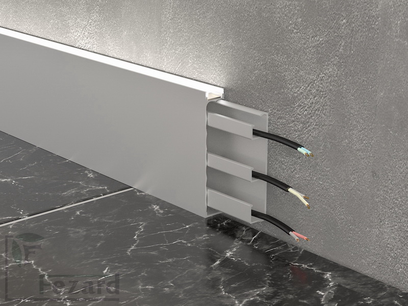 Алюминиевый плинтус Fezard ALP-G100-LA 