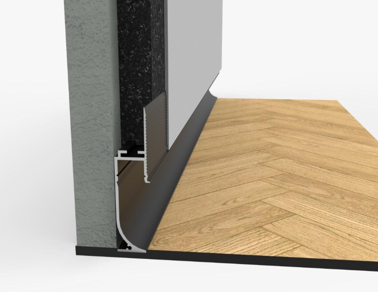 Теневой плинтус радиусный Fezard ALP-70-LED